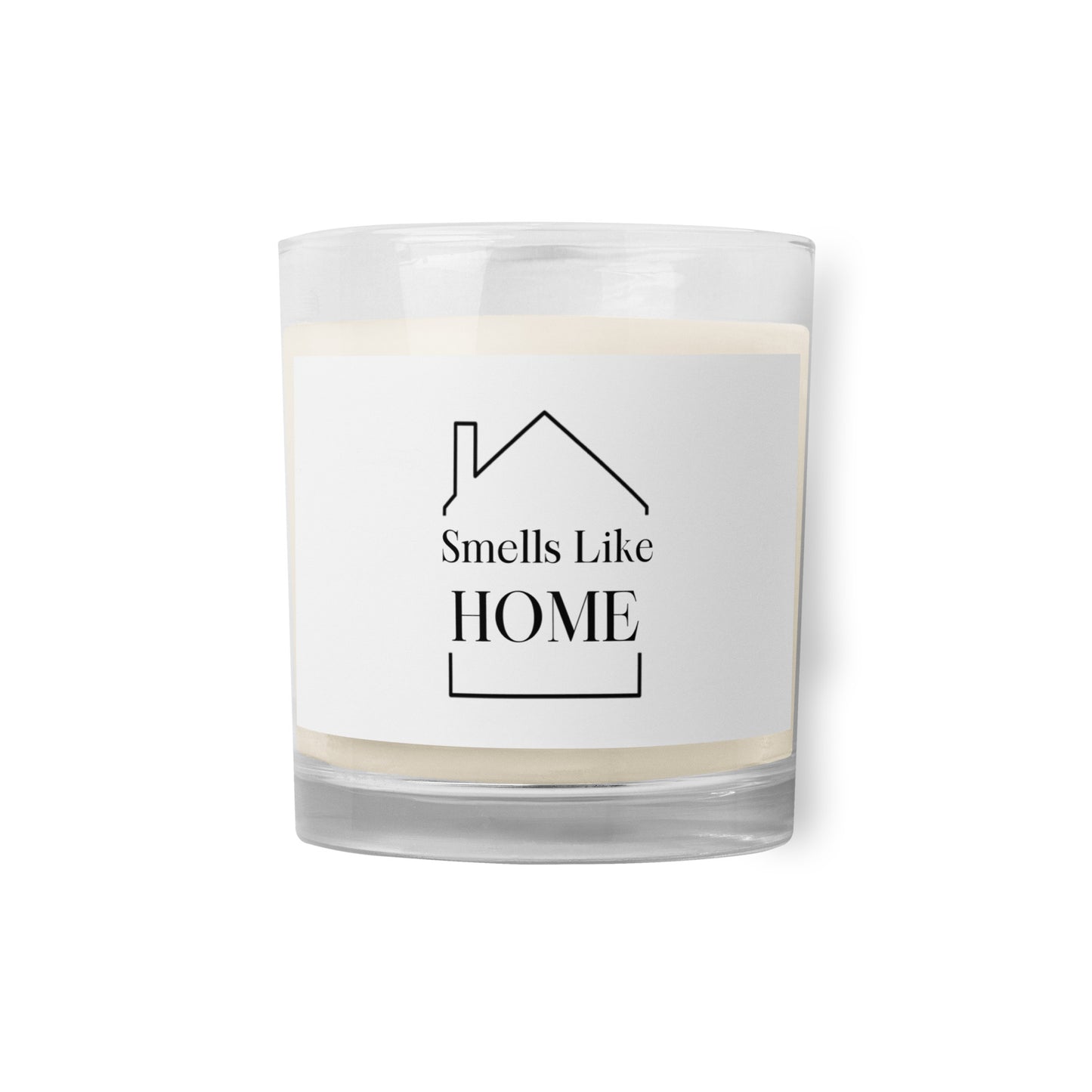 Glass jar soy wax candle